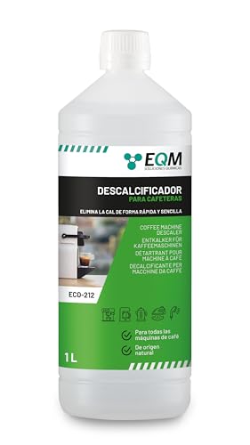 EQM | ECO- 212 | 1 Liter | Entkalker für Kaffeemaschinen & Kaffeevollautomaten | Universal Kalklöser | 100% natürlicher Ursprung | Geeignet für alle Marken