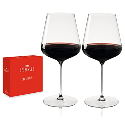 Spiegelau 2-teiliges Bordeauxglas-Set, Weingläser, Kristallglas, 750 ml, Definition, 1350165