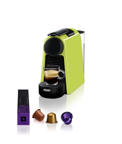 Nespresso De'Longhi EN 85.L Essenza Mini Kaffeekapselmaschine, Welcome Set...