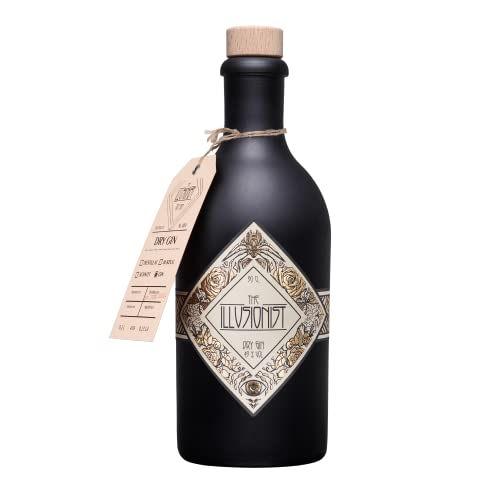 The Illusionist Dry Gin | Der Farbwechsel Gin | 16 Premium Botanicals | Floral & Fruchtig | 45% Vol. | 500ml