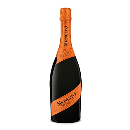 MIONETTO Prosecco Spumante DOC Treviso Brut (1x0,75l) Prickelnder Schaumwein aus Italien, trocken, fruchtig und frisch - Ideal als Aperitif und zu Antipasti