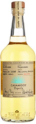 Casamigos Reposado Premium Tequila - aus 100 Prozent Agave, kreiert von George Clooney und Rande Gerb, handverlesen aus Mexiko, 40% vol, 700ml Einzelflasch