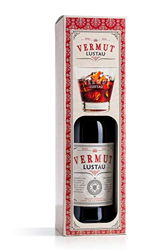 Lustau Vermut Red 15% vol. - Geschenkpackung mit Glas - roter Wermut (1 x 0.75 l)