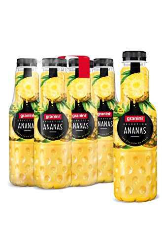 granini Selection Ananas (6 x 0,75l), 100% Ananas + Petkin, Ananas-Saft, vegan, exotischer Fruchtgenuss, laktosefrei, ideal zum Mixen, mit Pfand