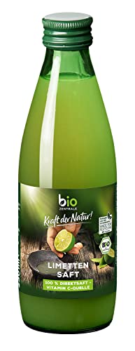 biozentrale Limettensaft naturtrüb | 6 x 200 ml Bio Direktsaft Limette | Vitamin C-Quelle | zum Verfeinern von Getränken, zum Backen und Kochen