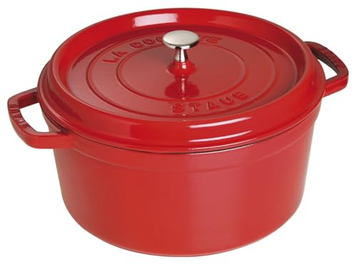 STAUB Cocotte, Cast Iron, Kirschrot, 28 cm