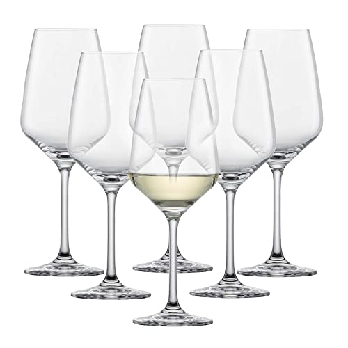 SCHOTT ZWIESEL Weißweinglas Taste (6er-Set), zeitlose Weingläser für Weißwein, spülmaschinenfeste Tritan-Kristallgläser, Made in Germany (Art.-Nr. 115670)
