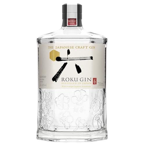 ROKU GIN | 6 japanische Botanicals | Meisterhaft destilliert in Japan | für einen perfekt ausbalancierten Geschmack, 43% Vol | 700ml Einzelflasche