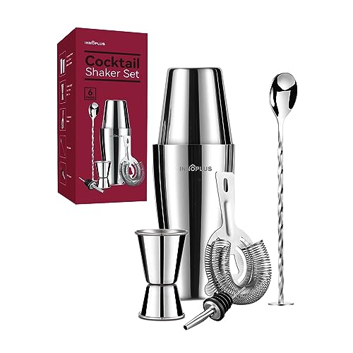 Cocktail Shaker, Cocktail Set Geschenk, Premium Boston Shaker 800ML 600ML...