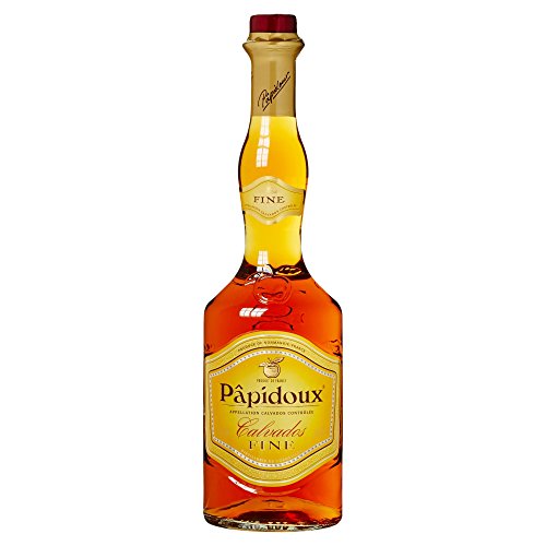 Papidoux Fine Calvados - aus Äpfel der Normandie (1 x 0,7l) - über drei Jahre gereift mit mildem, harmonischem Geschmack