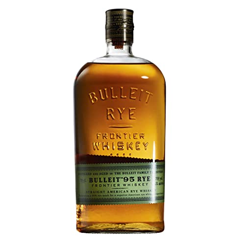 Bulleit 95 Rye Bourbon | Small Batch American Frontier Whiskey | 95%-iger, hoher Roggenanteil | Aromatischer, amerikanischer | handgefertigt in Kentucky | 45% vol | 700ml Einzelflasche |