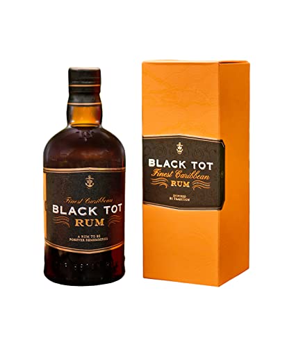 Black Tot | Rum | 700 ml | 46,2% Vol. | Blend aus verschiedenen Rums | Schwere Süße eines Navy Rums | Trockene Orangenschalen & Tannin | Tropischer Geruch | Mit Geschenkverpackung
