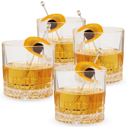 Spiegelau & Nachtmann, 4-teiliges Whisky-Set, Kristallglas, 368 ml, Perfect Serve, 4500176, Klar