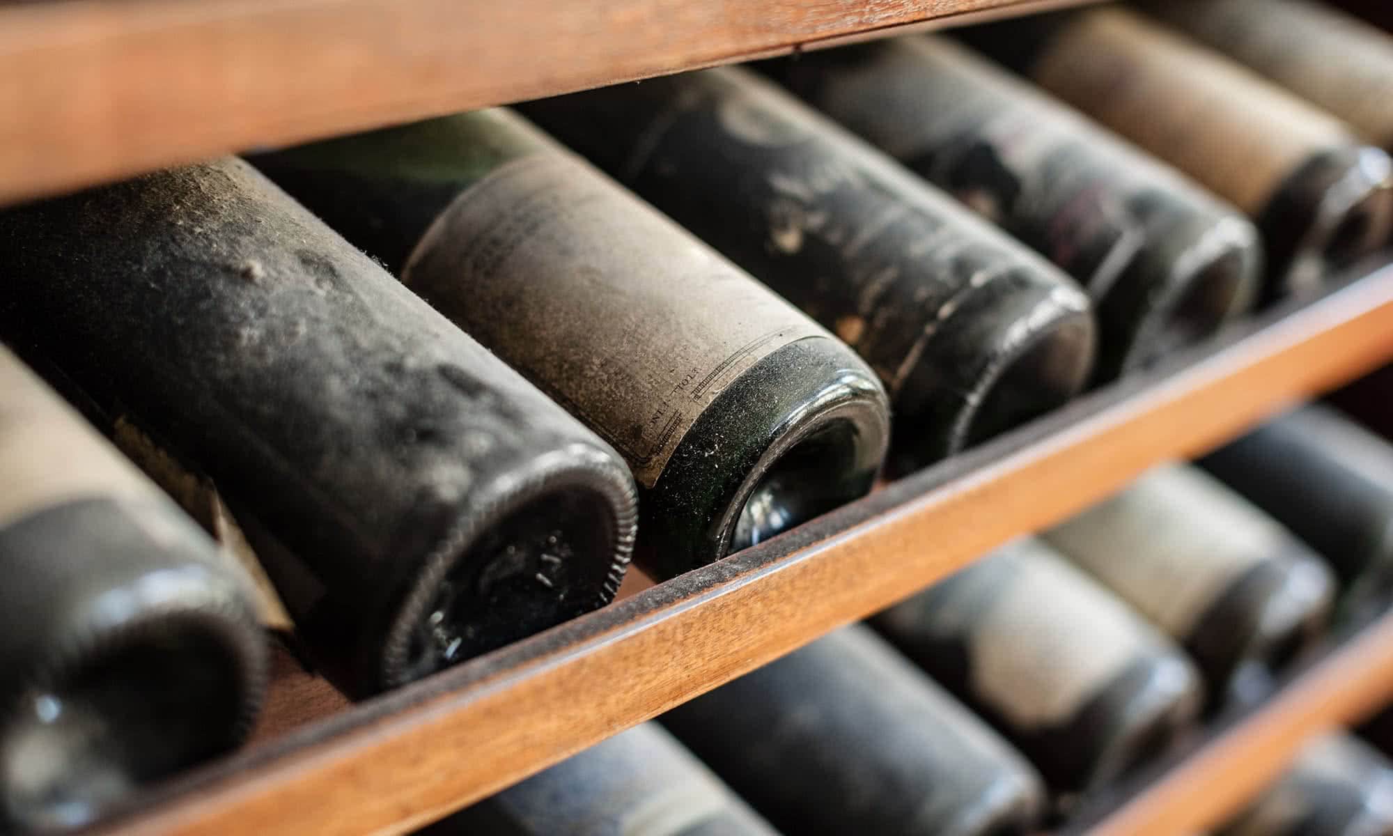 Store wine bottles horizontally or vertically